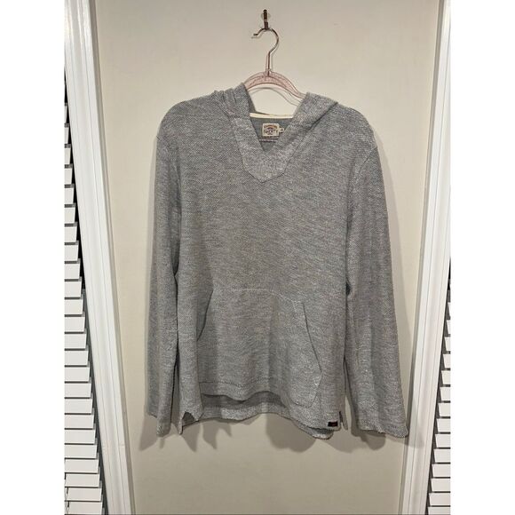 Faherty Tops - Faherty Seabrook French Terry Hoodie Pullover Womens Medium Kangaroo Pocket